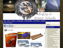 Tablet Screenshot of enjoyabetterworld.com